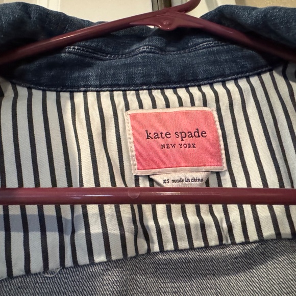 Kate Spade Classic Denim Jacket, Size extra small, Color in indigo blue - Picture 10 of 11